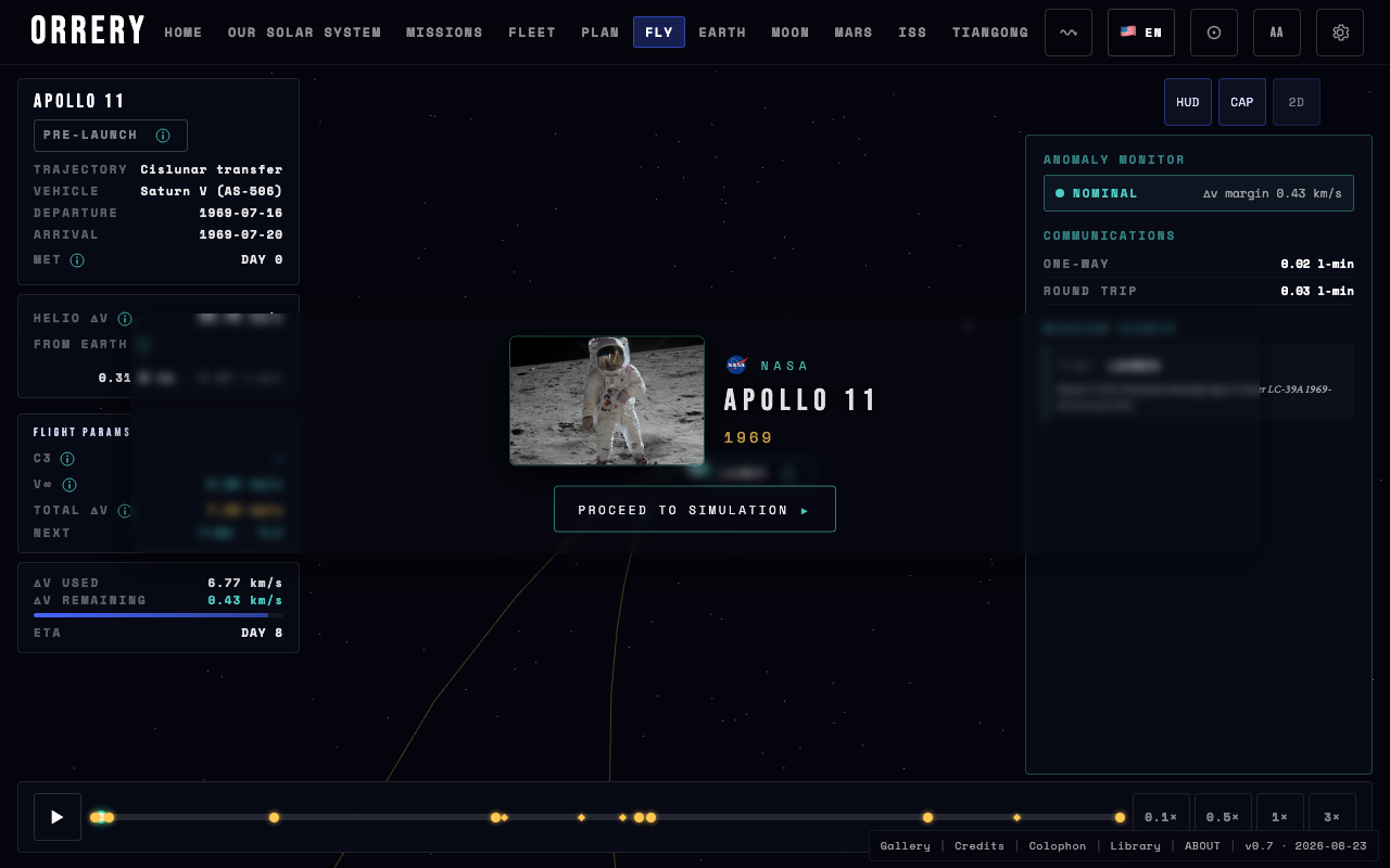 Apollo 11 fly