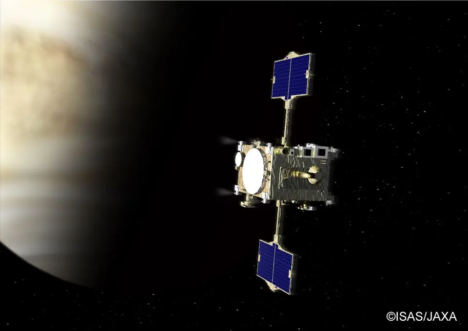 Akatsuki at Venus — the probe that arrived five years late. When its orbit-insertion engine failed, the mission looked dead; a patient rescue using the spacecraft's tiny thrusters brought it back to life.
