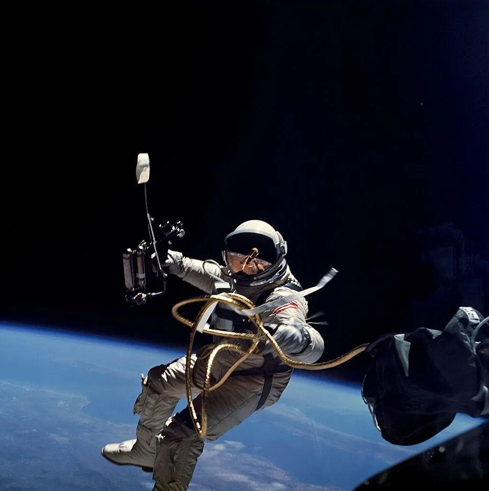The Gemini spacecraft — bigger than Mercury, and for the first time a ship the crew could truly fly: it could change its own orbit, chase down another craft, and dock.