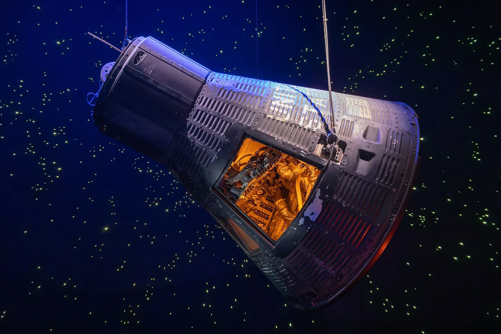 Gordon Cooper's Faith 7, May 1963 — twenty-two orbits and a full day aloft, the last and longest Mercury flight.