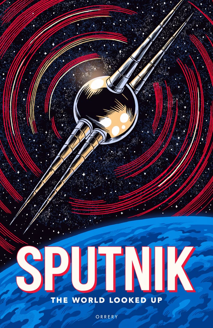 Sputnik — The world looked up. Orrery art poster.